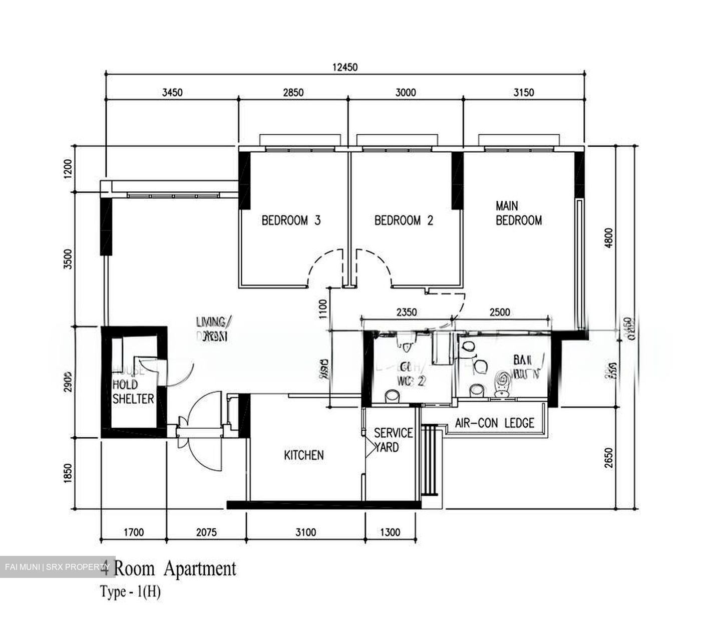Blk 104C Eastbrook @ Canberra (Sembawang), HDB 4 Rooms #507777771